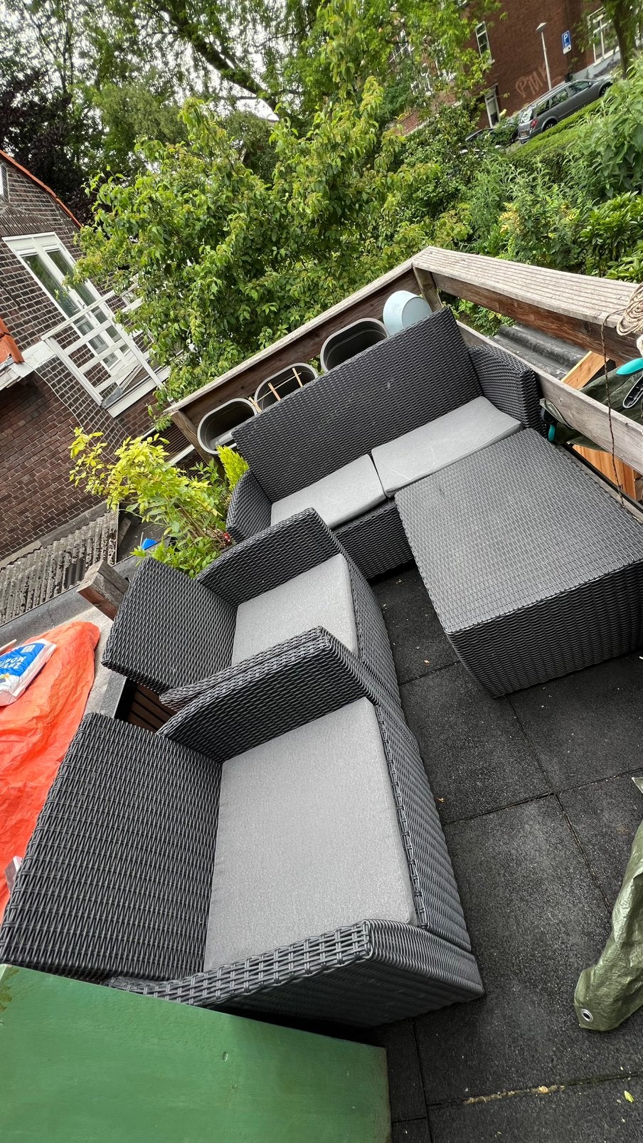 Waterproof lounges set 4seats, Ophalen, 4 zitplaatsen, Kunststof, Zo goed als nieuw