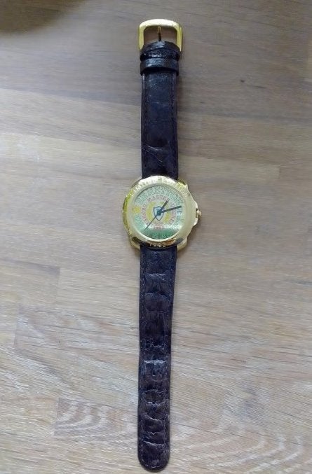 Benetton limited edition horloge Bulova 1992, Overige merken, Leer, Polshorloge, Ophalen of Verzenden