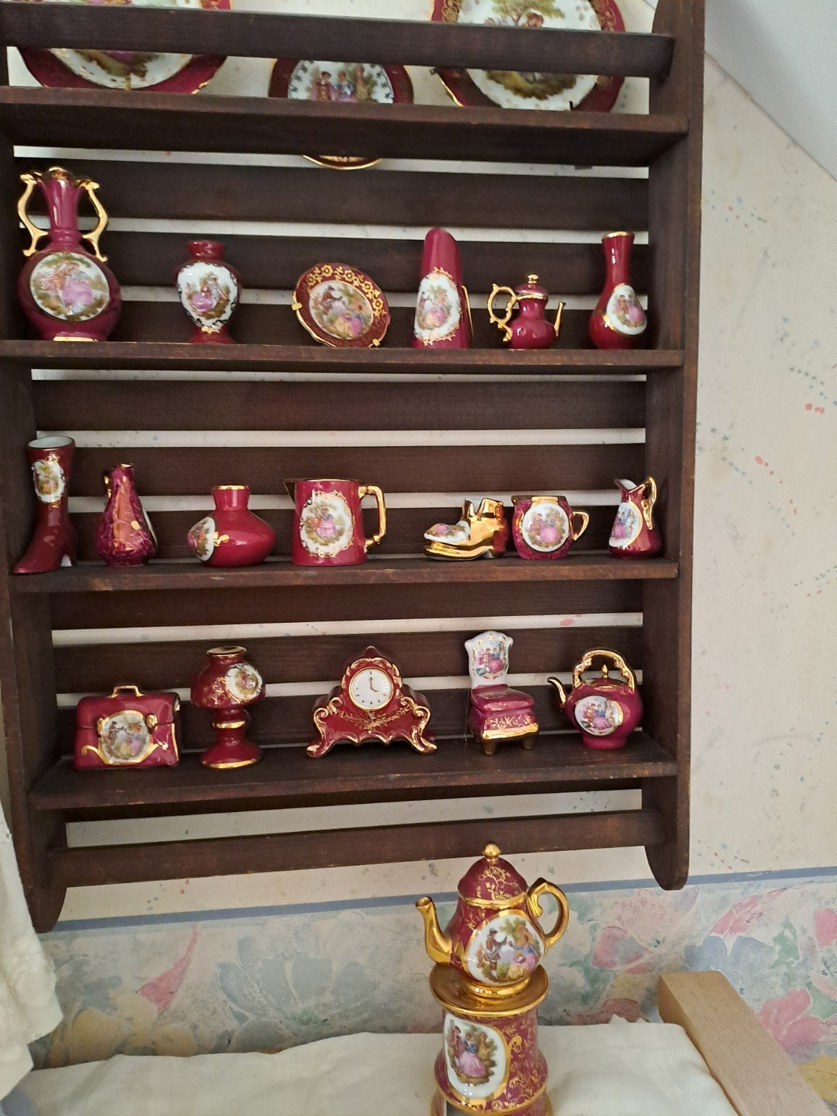 Verzameling Limoges Porselein Miniatuur Servies, Ophalen
