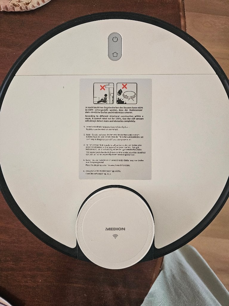 Robotstofzuiger Medion X40 SW, Witgoed en Apparatuur, Stofzuigers, Ophalen, Overige merken, Zo goed als nieuw, Robotstofzuiger