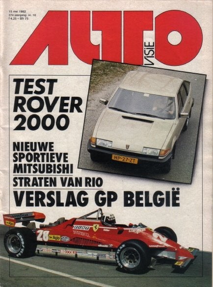 Autovisie 10 1982 : Rover SD1 - Mitsubishi Starion Turbo, Ophalen of Verzenden, Gelezen, Algemeen