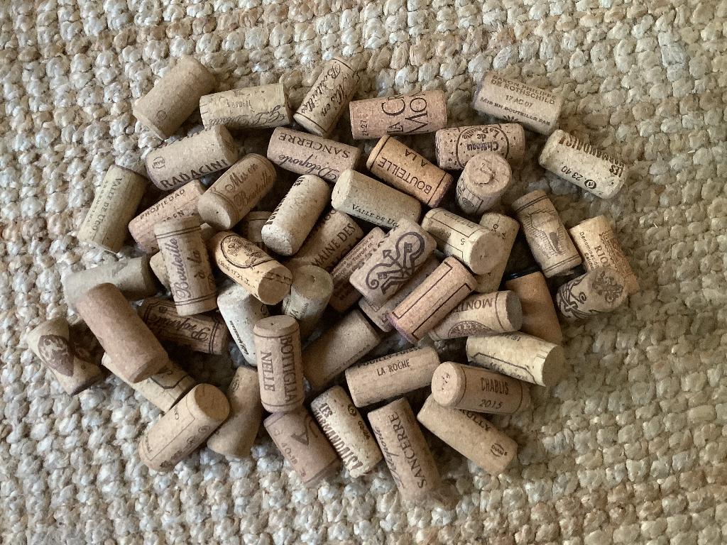 Kurken, echt kurk uit wijnflessen, 50 stuks., Hobby en Vrije tijd, Knutselen, Ophalen, Gebruikt