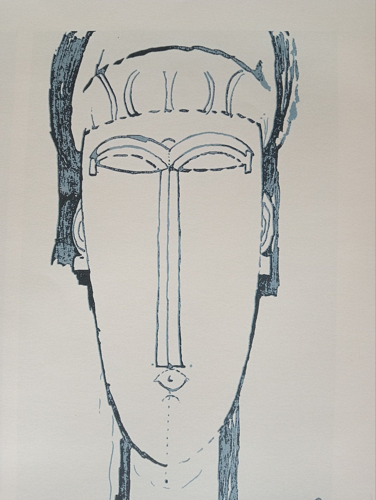 Amadeo Modigliani Four Heads print, Ophalen of Verzenden