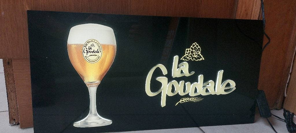 Lichtreclame La Goudale bier, Ophalen of Verzenden, Nieuw, Lichtbak of (neon) lamp