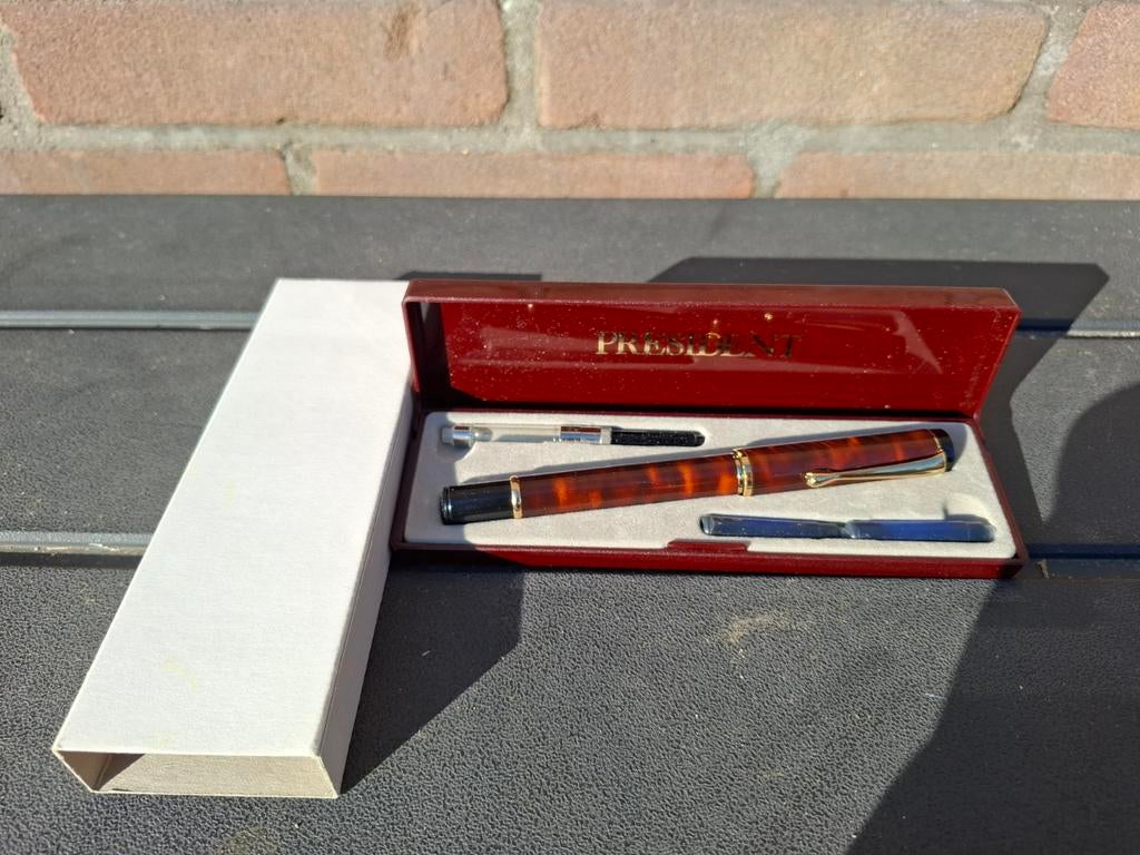 Marksman president vulpen met originele doosje, Ophalen of Verzenden, Vulpen, Overige merken