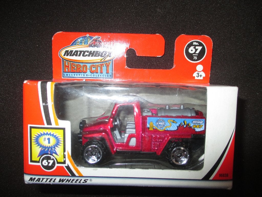 Foam Fire Truck - Matchbox MBX 67 -564 2002 brandweer-wagen, Ophalen of Verzenden, Nieuw, Auto