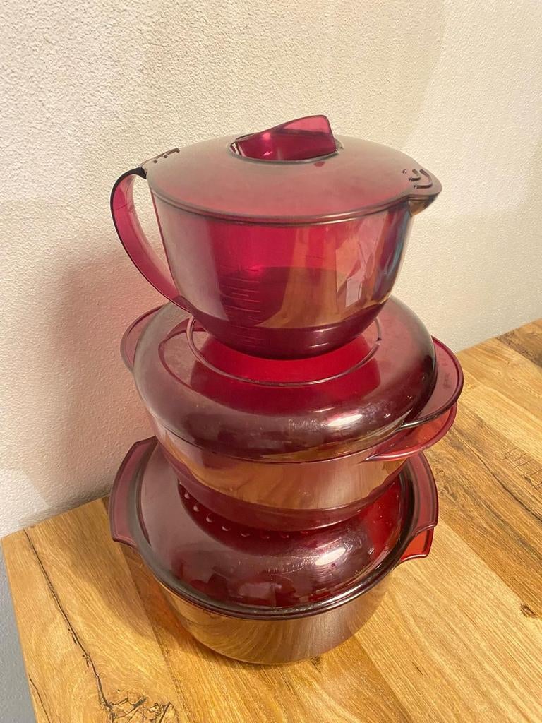 Tupperware microplus set, Ophalen of Verzenden, Gebruikt, Overige typen