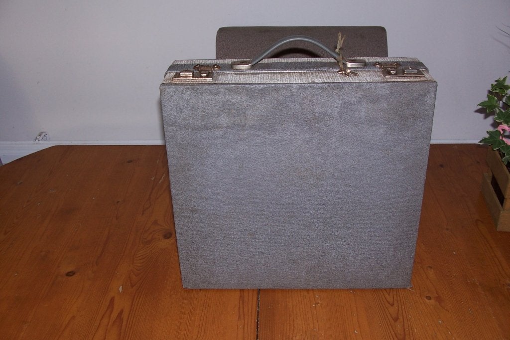oude harmonica koffert voor lp's nr 1, Ophalen of Verzenden, Gebruikt, 12 inch, LP