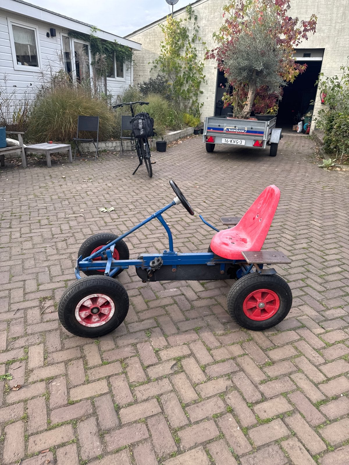Skelter Mammoet met extra stoel