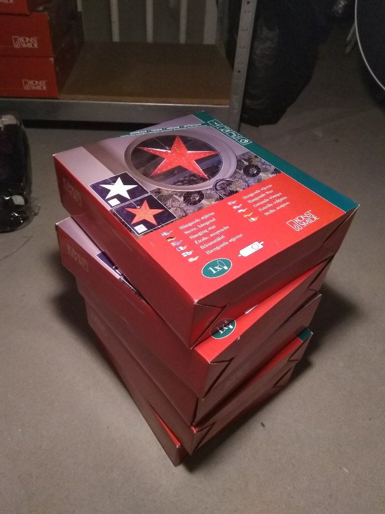 5 stuks verlichting kerstster NIEUW - NU VERZENDACTIE DHL!, Diversen, Kerst, Ophalen of Verzenden, Nieuw