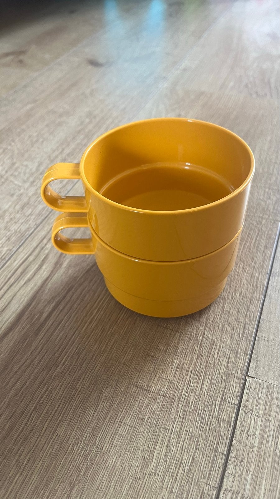 2x Vintage Rosti Mepal soepkommen okergeel, Ophalen of Verzenden