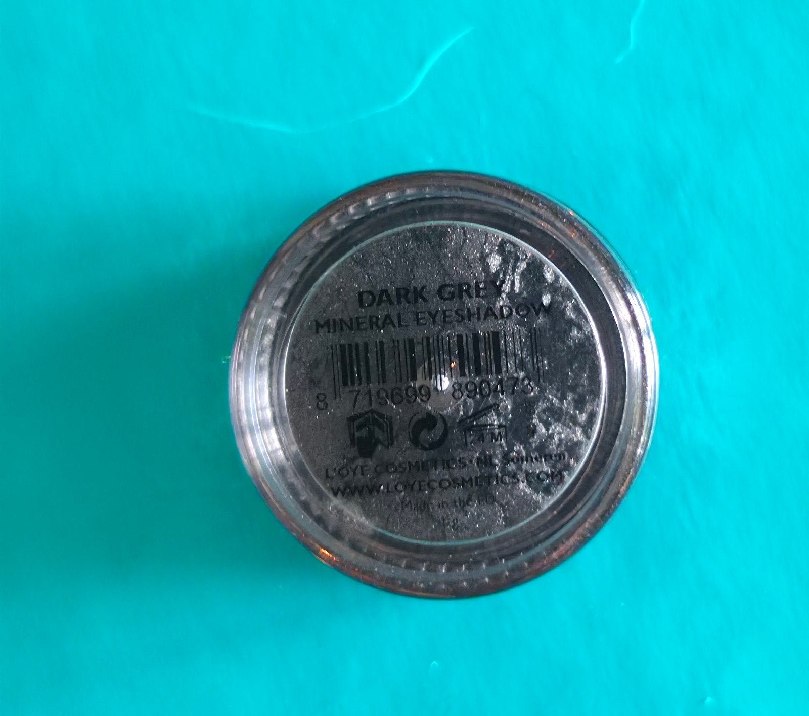 L'oye Mineral Eyeshadow Dark Grey, Ophalen of Verzenden, Zo goed als nieuw, Grijs, Ogen