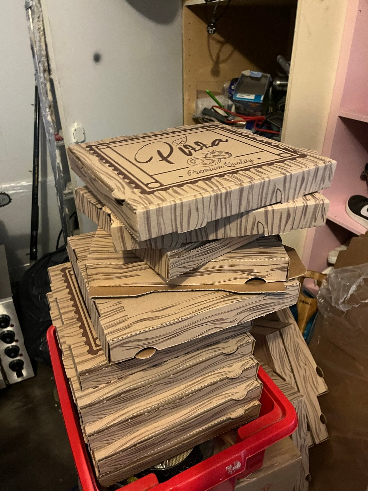 Grote partij pizzadozen 30x30x4 cm, Ophalen, Nieuw