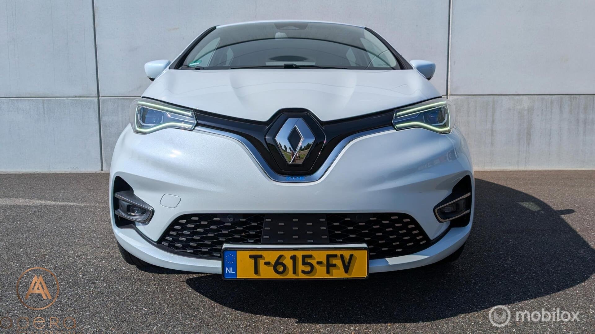 Renault Zoe R135 Intens 52 kWh, Leder, Full Option, 92% SoH, 136 pk, Gebruikt, Met garantie (alle), Wit