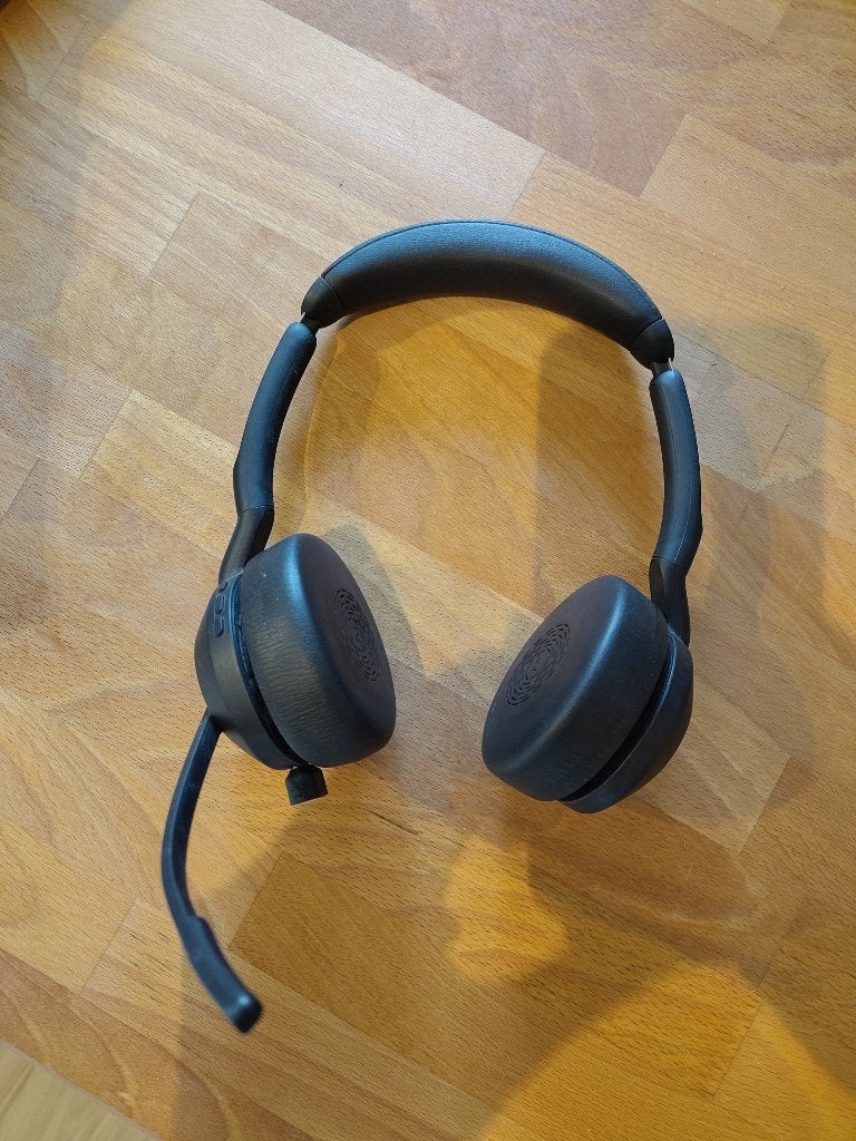 Jabra Evolve2 55 - Link380c MS Stereo Zwart, Jabra Evolve2 55, Ophalen of Verzenden, Zo goed als nieuw, Draadloos