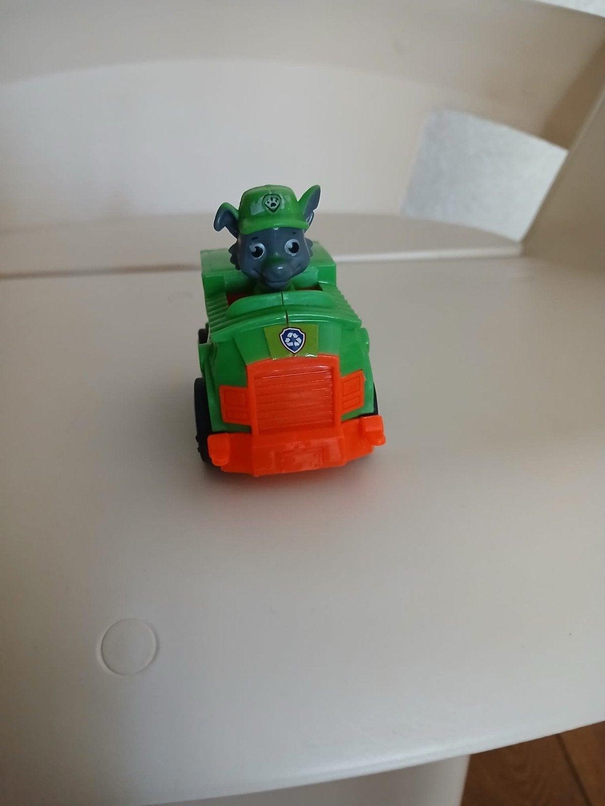 Paw Patrol auto met poppetje Rocky, Ophalen of Verzenden, Gebruikt