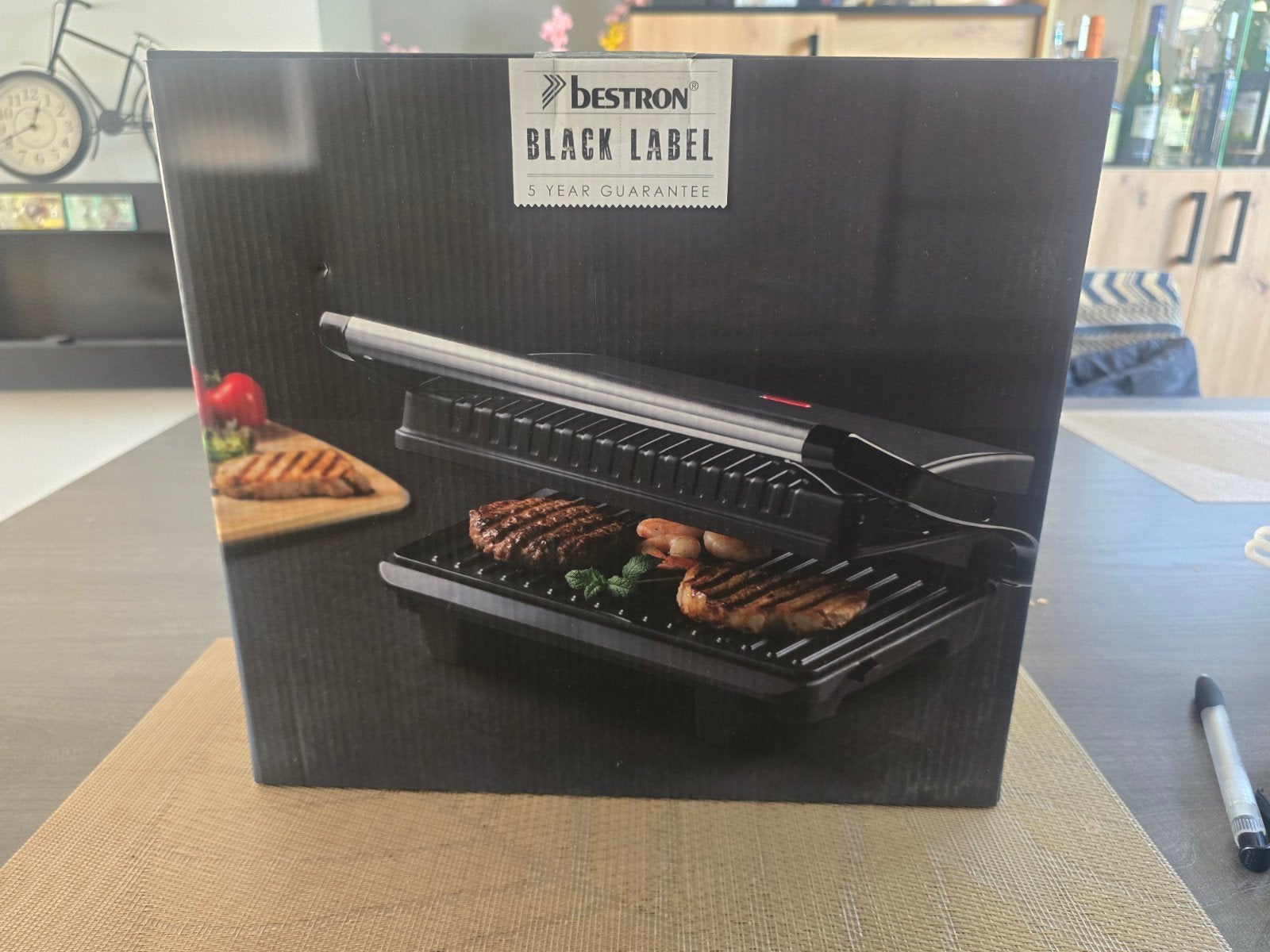 Bestron Panini Grill Zwart - Nieuw in doos, Ophalen of Verzenden