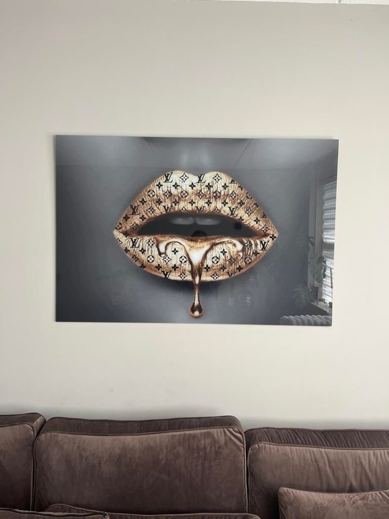 Louis Vuitton Lippen Kunstwerk - Modern Design 120x80, Ophalen
