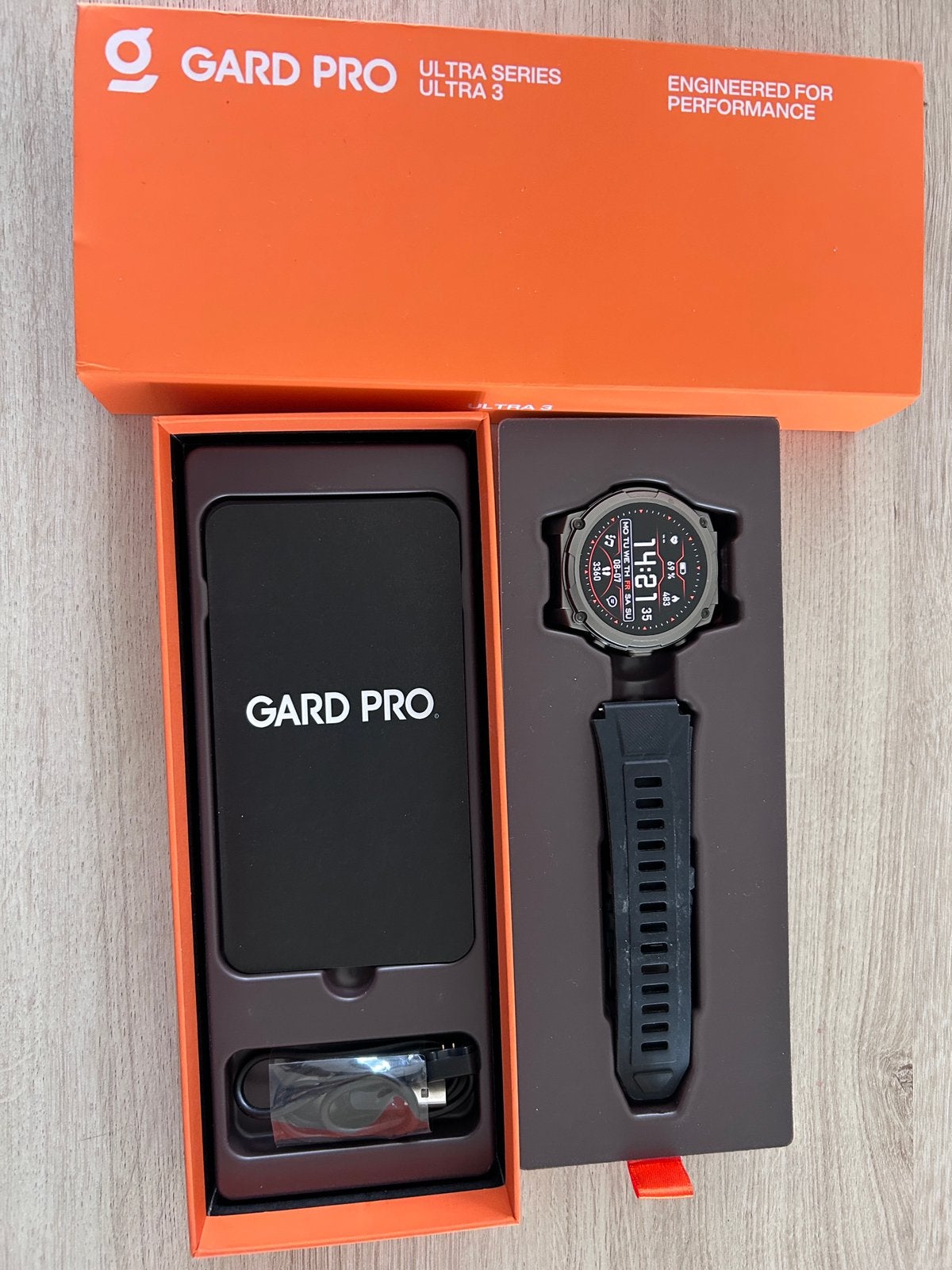 Te koop Gard pro ultra 3 smartwatch ios en android, Ophalen, Zwart, Nieuw, Waterdicht