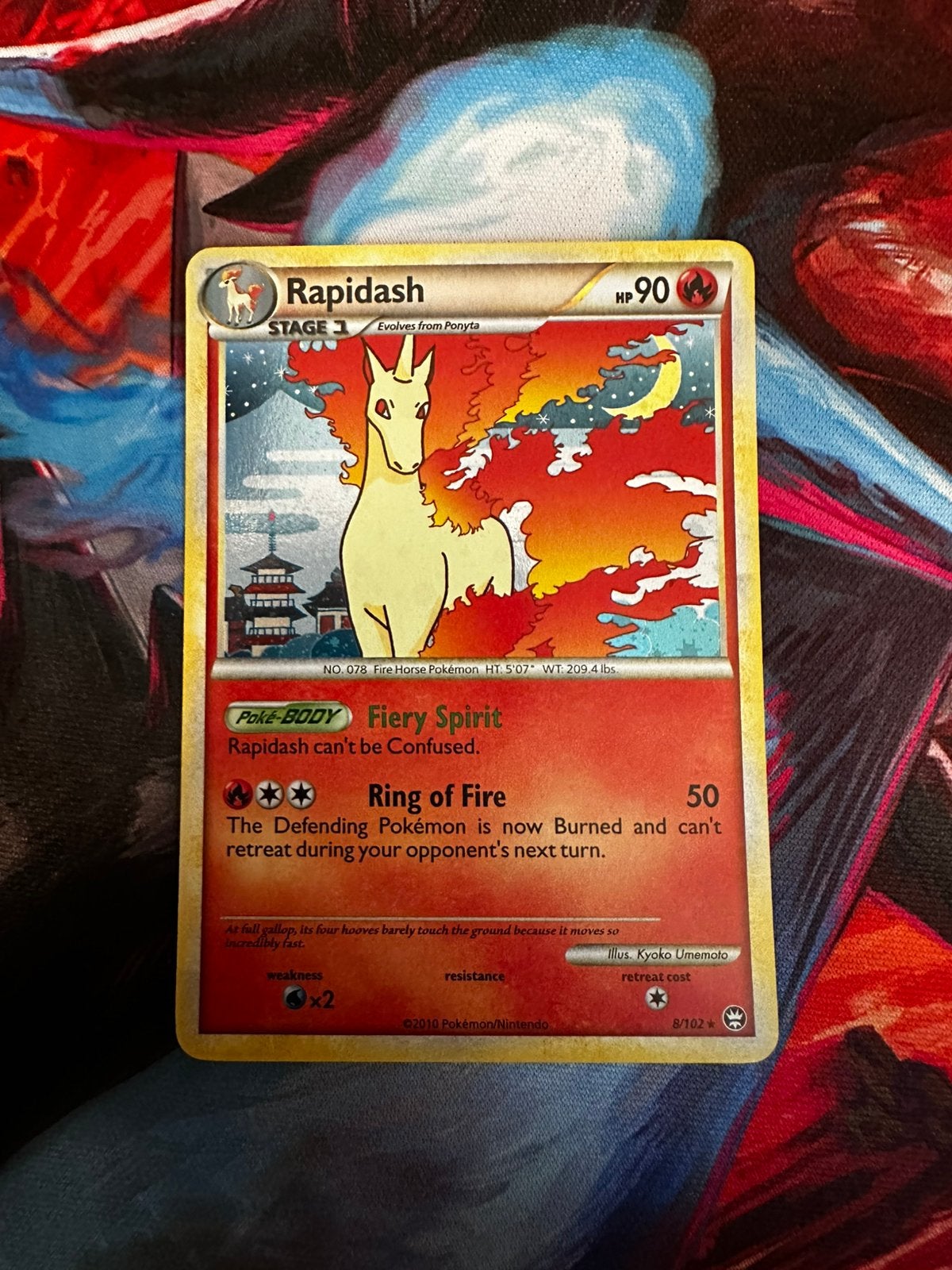 Rapidash #8 - Triumphant - Near Mint, Hobby en Vrije tijd, Verzamelkaartspellen | Pokémon, Ophalen of Verzenden, Zo goed als nieuw