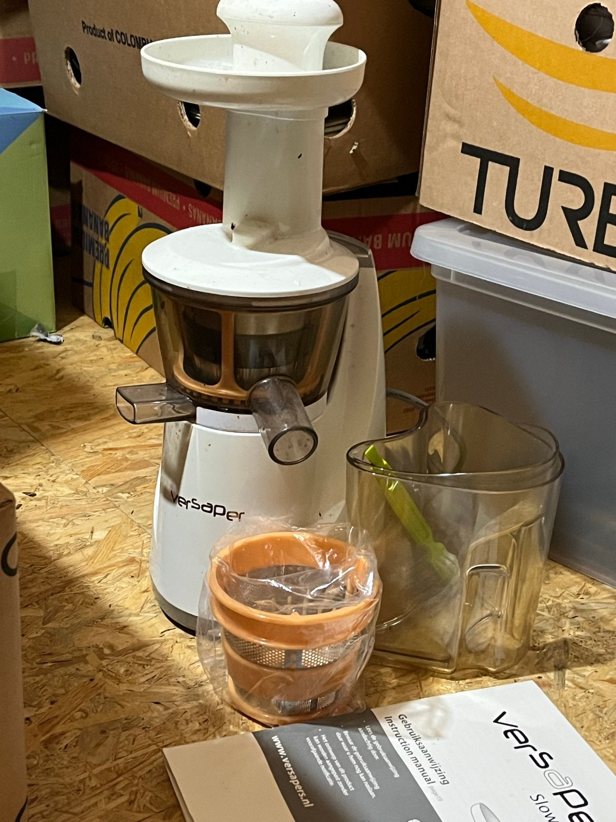 Versapers Slowjuicer HU-100, Ophalen, Zo goed als nieuw, Elektrisch, Slowjuicer