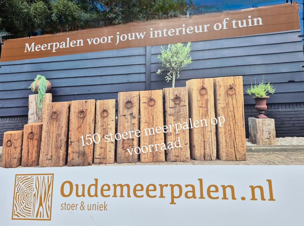 Grote voorraad Meerpalen. Meerpaal voor binnen en buiten, Ophalen, Nieuw