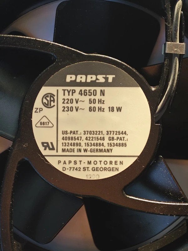 Papst 4650N Ventilator - 220/230V - 18W, Ophalen of Verzenden, Zo goed als nieuw, Overige