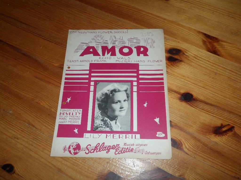 Amor - echo wals - hans flower / arnold frank, Gebruikt, Gitaar, Ophalen of Verzenden, Artiest of Componist