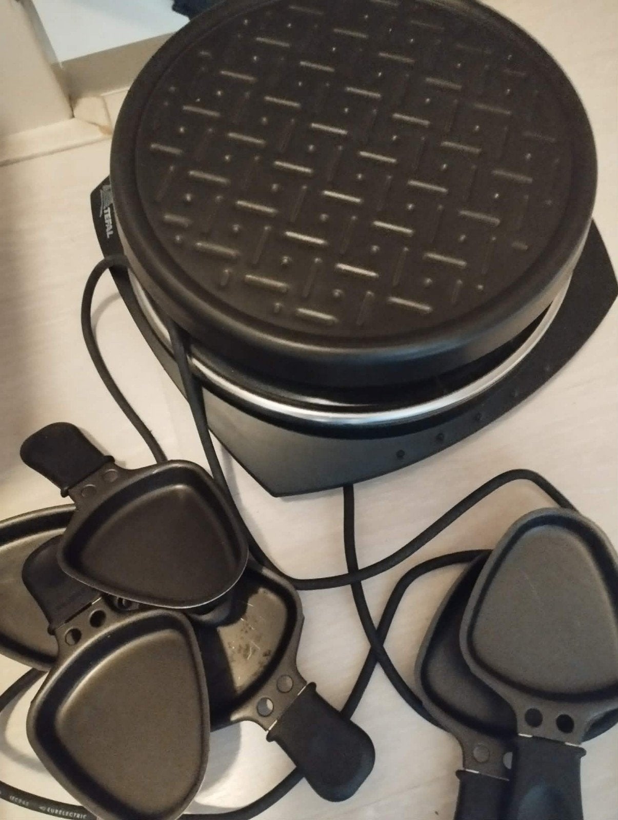 Tefal Raclette-Grill - Compleet met 6 pannetjes, Ophalen of Verzenden, Gebruikt