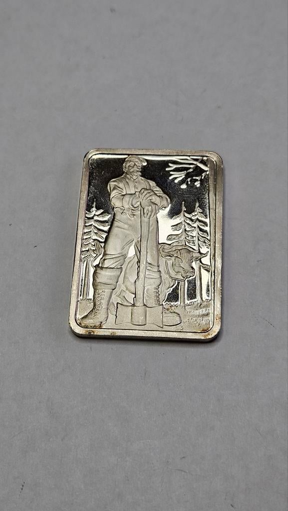 1 ounce baartje usa, Postzegels en Munten, Edelmetalen en Baren, Ophalen of Verzenden, Zilver