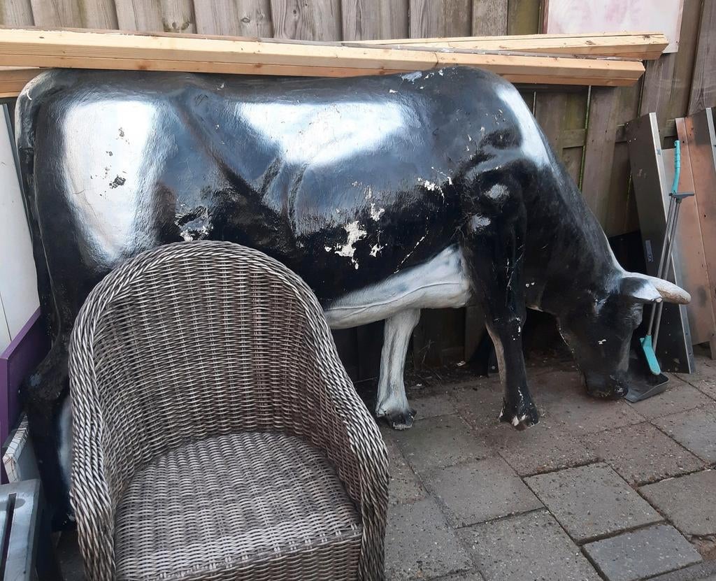 Polyester koe, Ophalen, Gebruikt, Overige materialen, Dierenbeeld