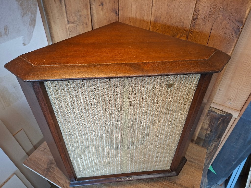Vintage Philips hoekluidspreker - Goede staat, Ophalen, Gebruikt, Philips