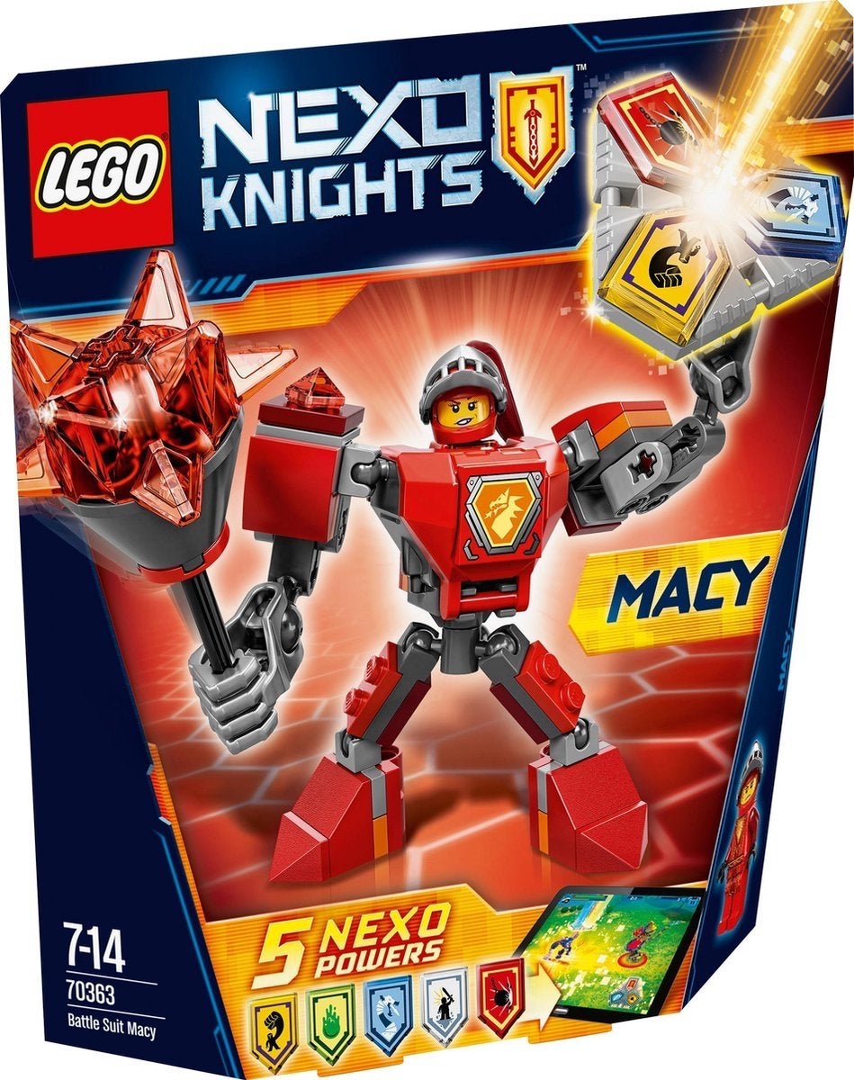 LEGO Nexo Knights 70363 Battle Suit Macy, Ophalen of Verzenden, Zo goed als nieuw