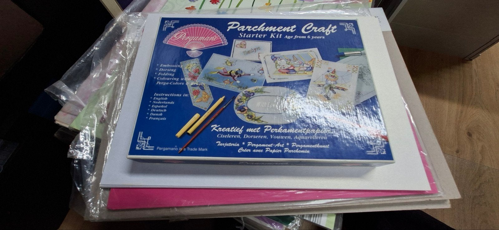 Pergamano Starter Kit - Creatief met Perkamentpapier, Hobby en Vrije tijd, Meerkleurig, Ophalen of Verzenden, Zo goed als nieuw