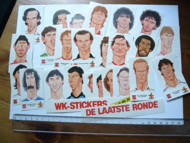 sticker WK Mexico 86 Worlcup Lerby Ajax voetbal Maradona, Verzenden, Zo goed als nieuw, Sport
