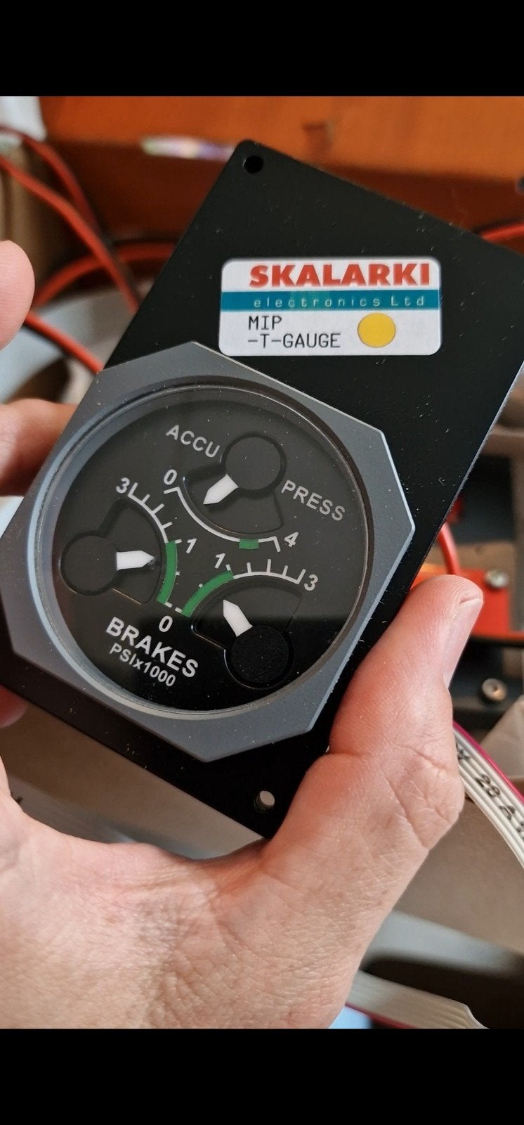 Skalarki Homeline Triple Gauge voor Flight Simulator, Computers en Software, Joysticks, Ophalen of Verzenden, Zo goed als nieuw