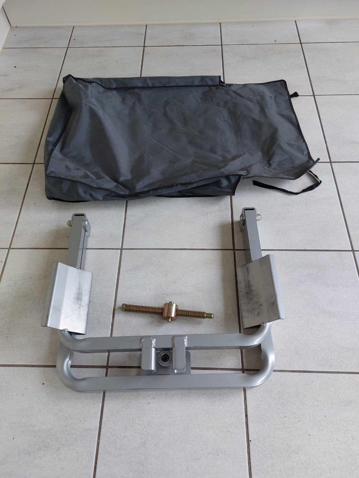 Aluminium Caravan leveller, Ophalen