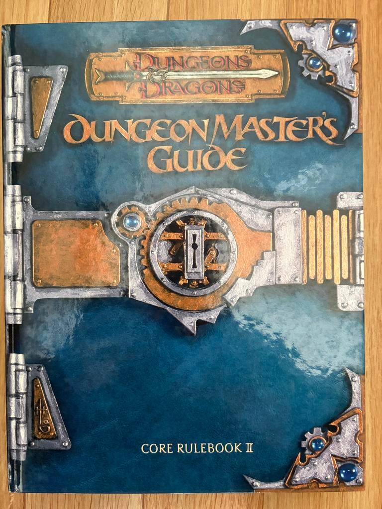 D&D 3de editie core books players handbook en dungeonmasters, Vijf spelers of meer, Verzenden, Zo goed als nieuw