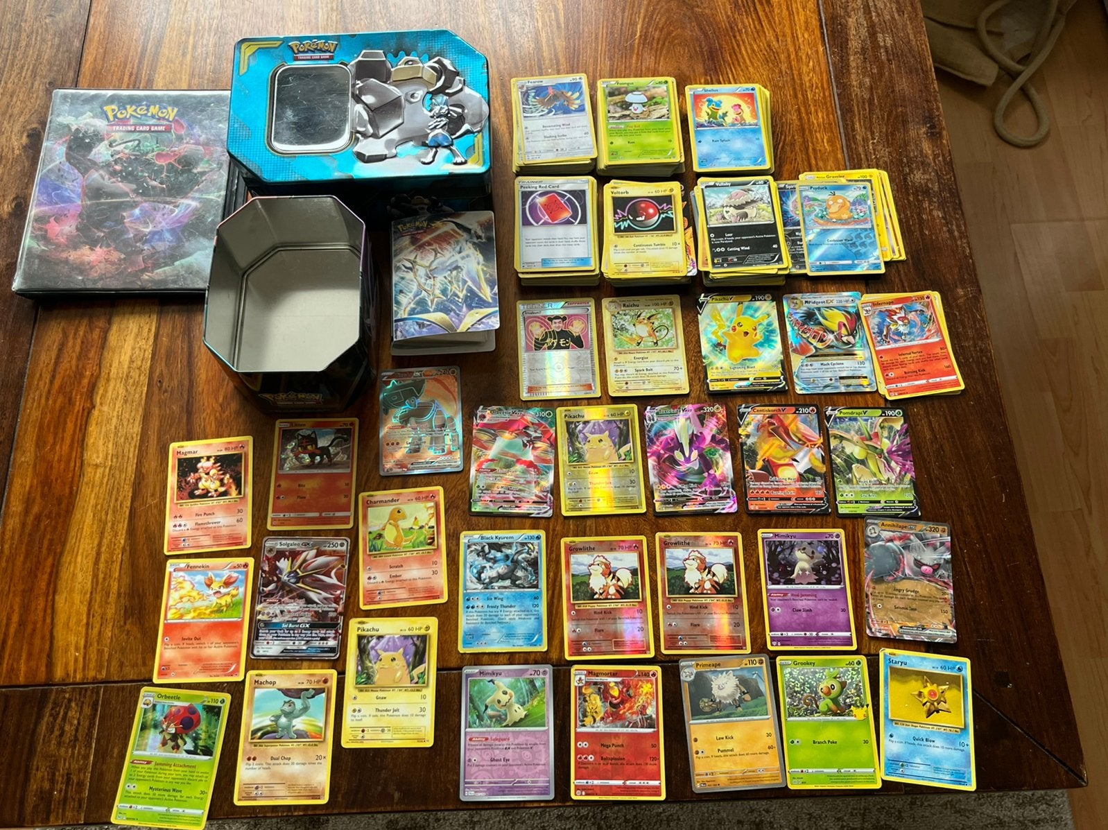 Grote pokemon kaarten verzameling, Ophalen of Verzenden, Gebruikt, Meerdere kaarten, Foil