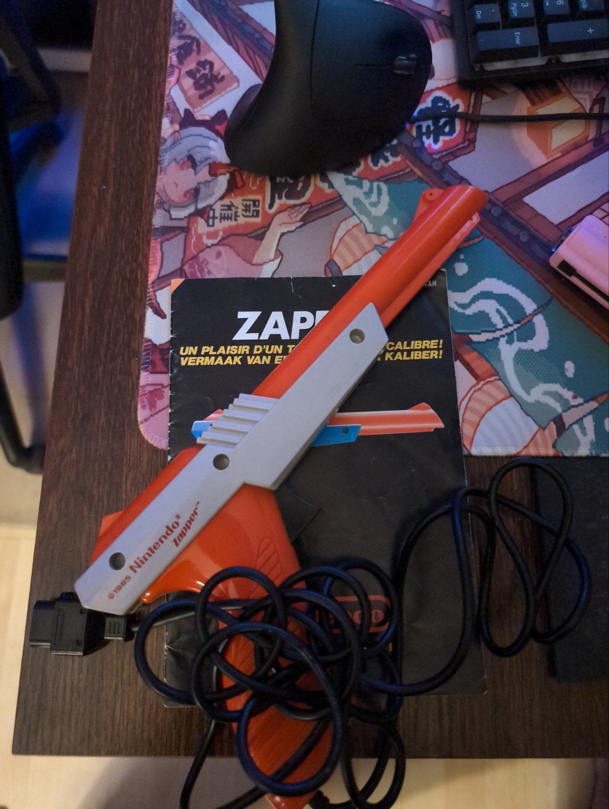 NES Zapper + Super Mario Bros./Duck Hunt/Zapper handleiding, Spelcomputers en Games, Games | Nintendo NES, Gebruikt, Shooter, Verzenden