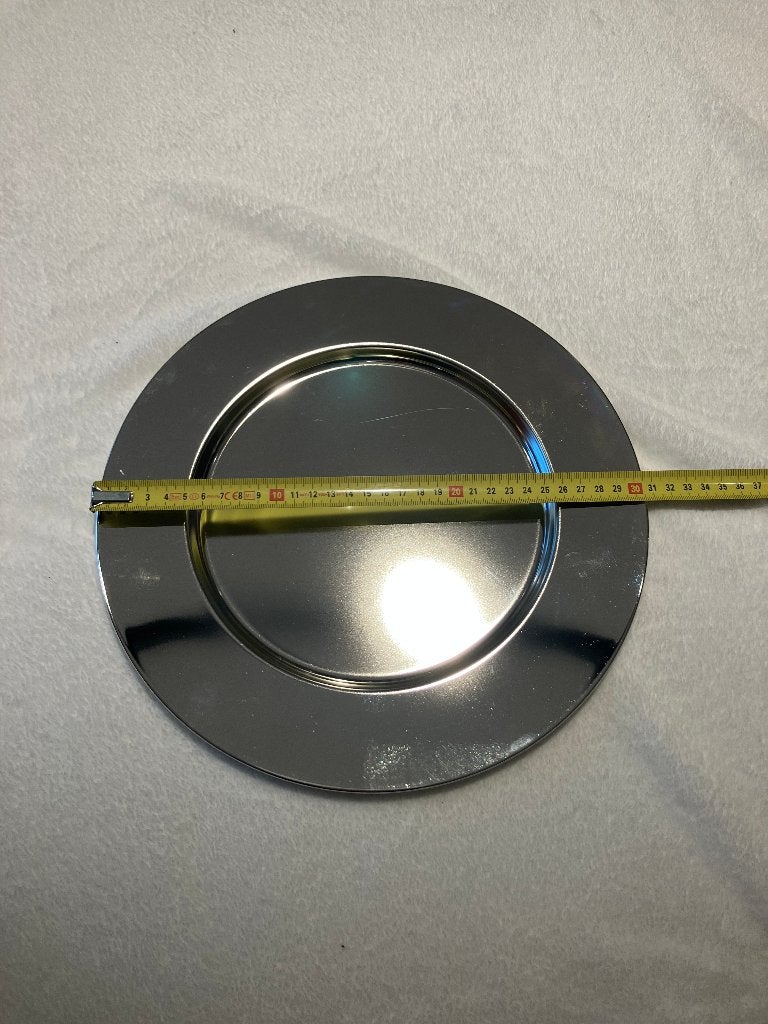 verzilverde schaal, Overige materialen, Rond, Nieuw, Ophalen of Verzenden