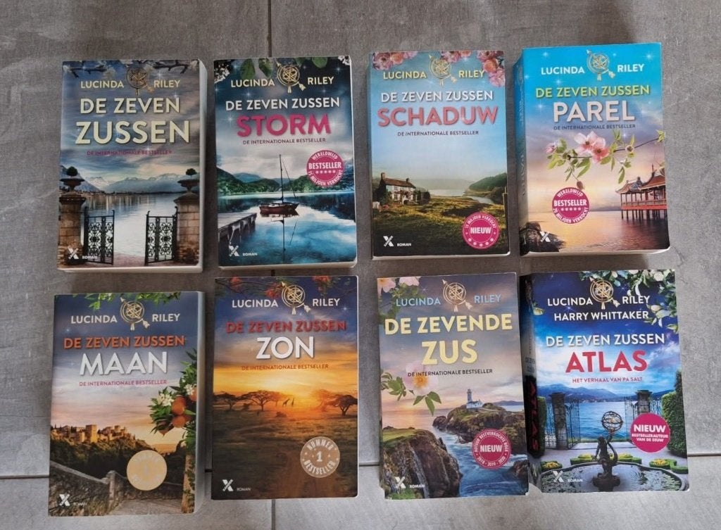 8 delen De Zeven Zussen, Boeken, Ophalen of Verzenden, Zo goed als nieuw, Lucinda Riley, Nederland