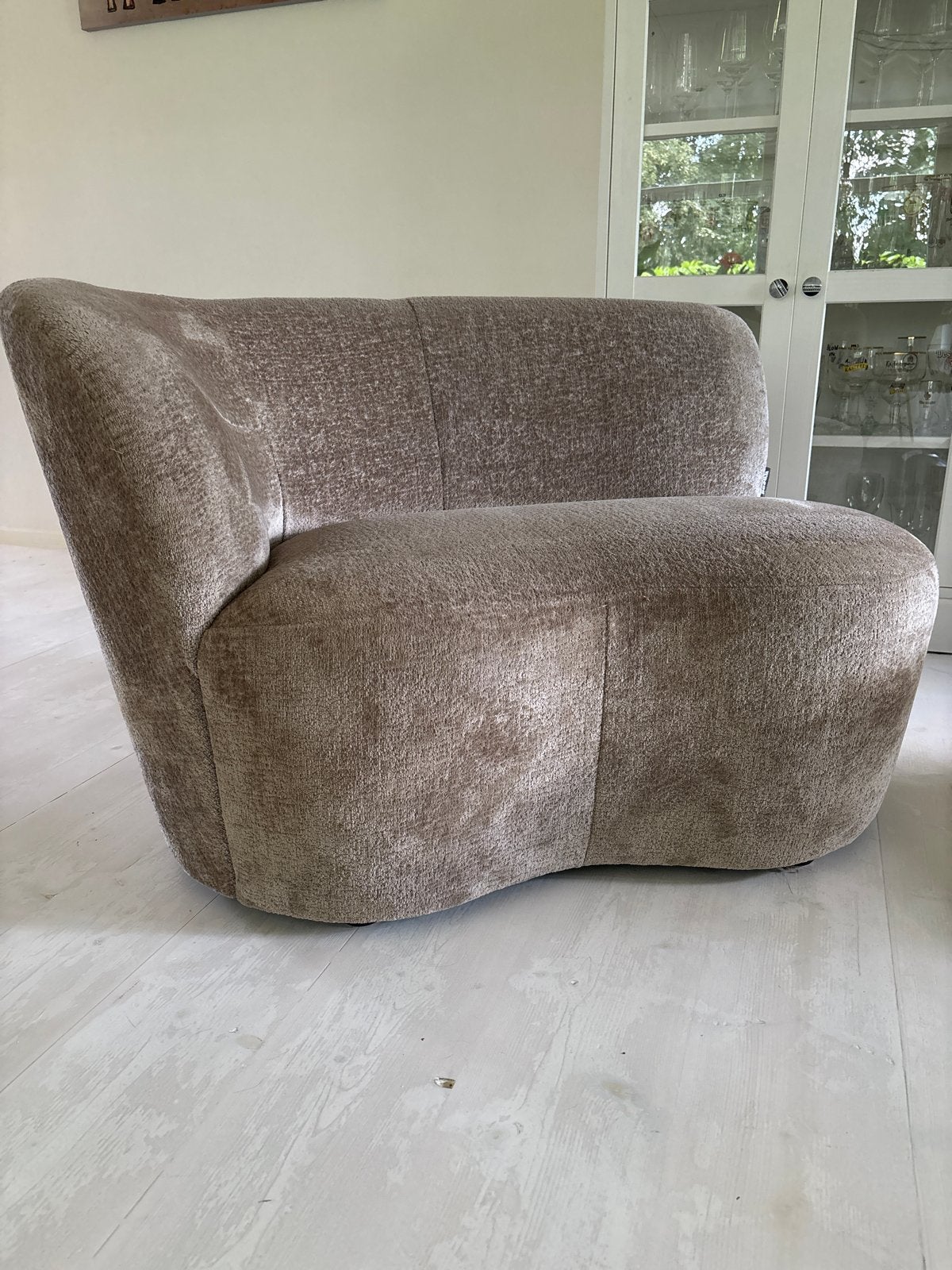 Loveseat merk: Wood, Huis en Inrichting, Banken | Bankstellen, Ophalen, Tweepersoons, 75 tot 100 cm, Zo goed als nieuw