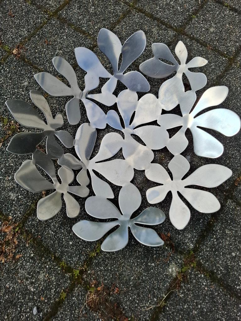 metalen fruitschaal, Ophalen, Overige materialen, Schaal, Rond