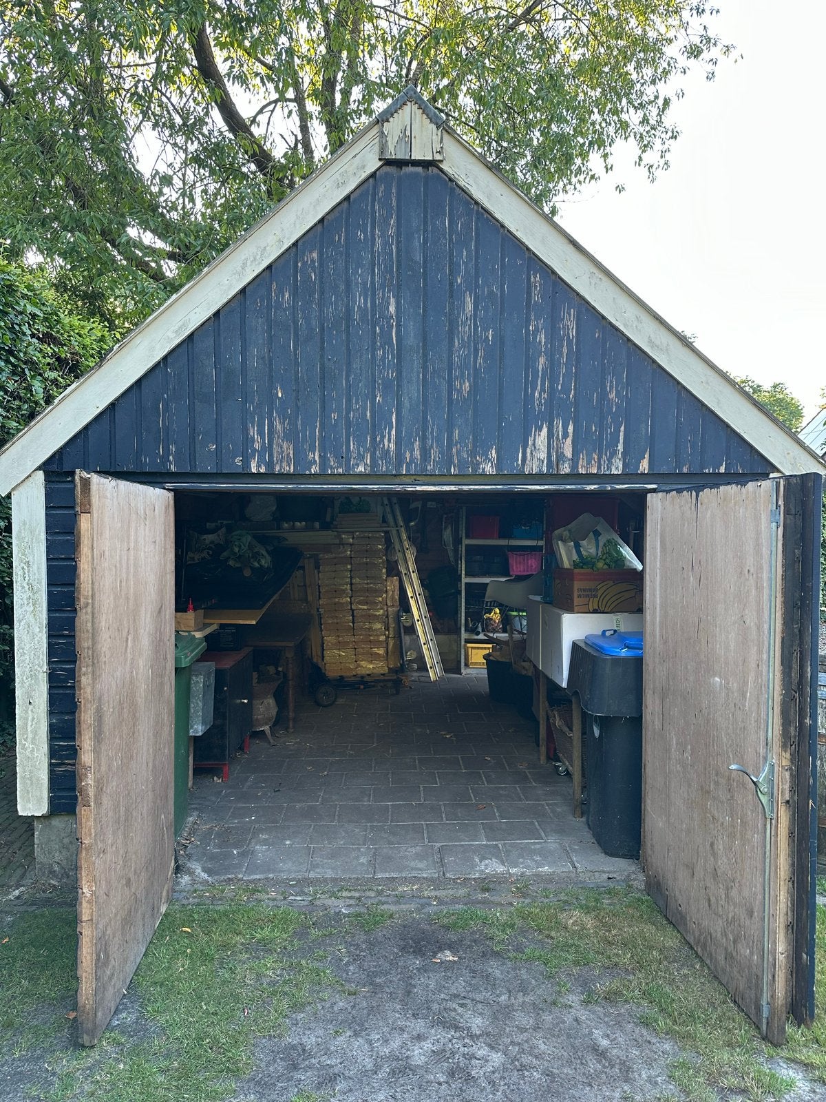 Gratis ophalen! Houten schuur | 530x340x350 (LxBxH), Ophalen, Gebruikt