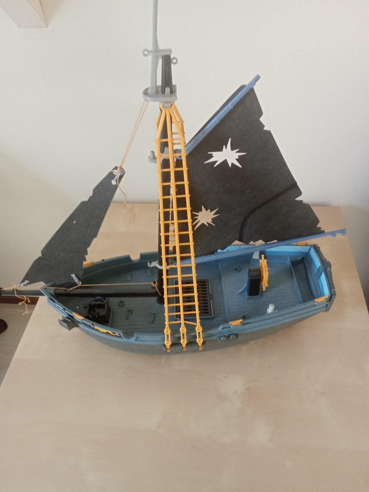zeilboot playmobil, Ophalen