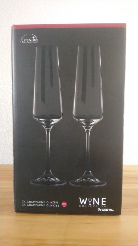 By Gusta set champagneglazen - NIEUW, Ophalen, Nieuw, Overige stijlen, Glas of Glazen