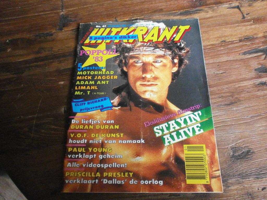 Hitkrant nr 47  van 26 november 1983. compleet met posters, Verzenden, Zo goed als nieuw, Muziek, Film of Tv