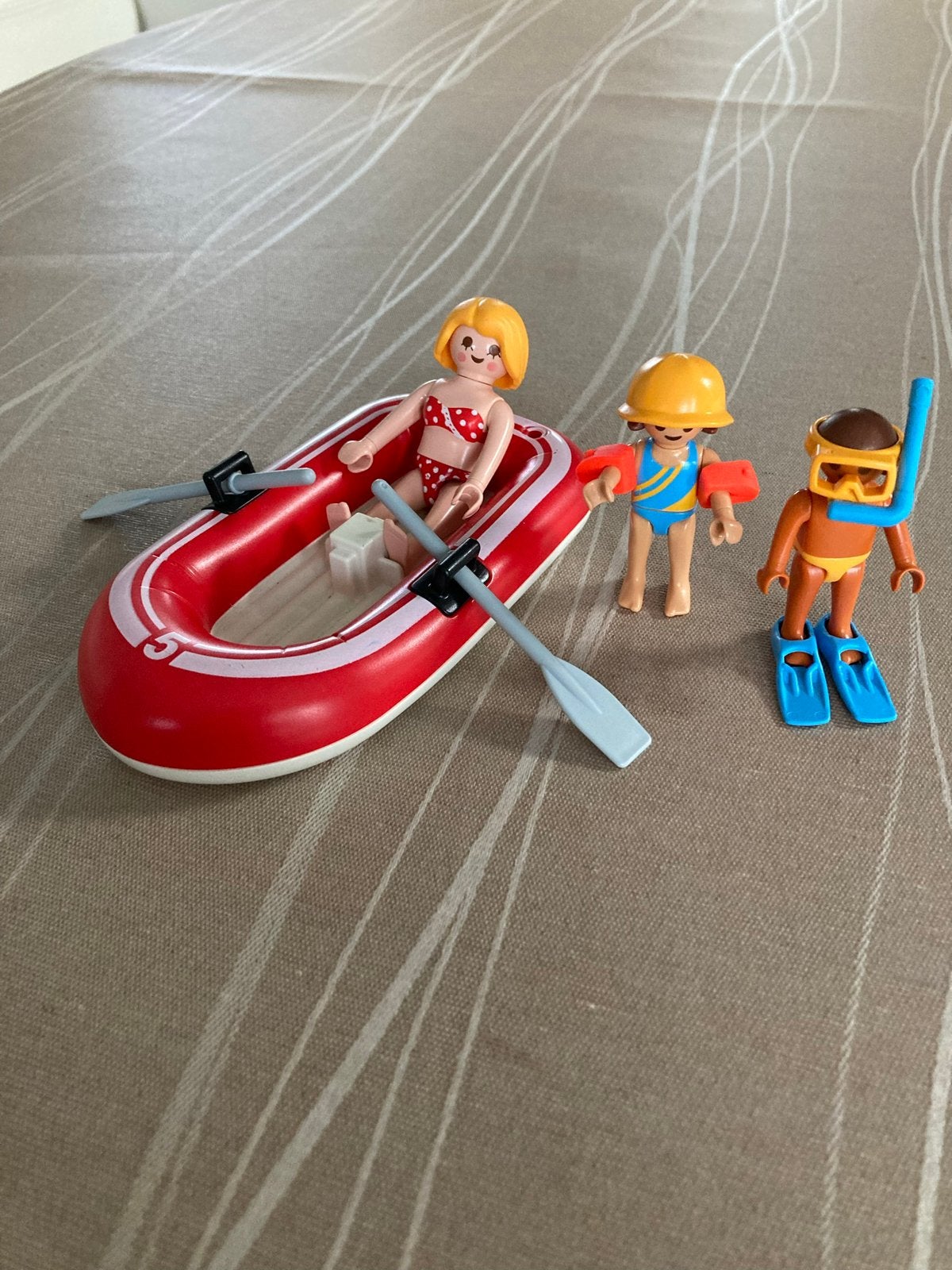 Playmobil toeristen met rubberboot 5439, Ophalen of Verzenden, Zo goed als nieuw