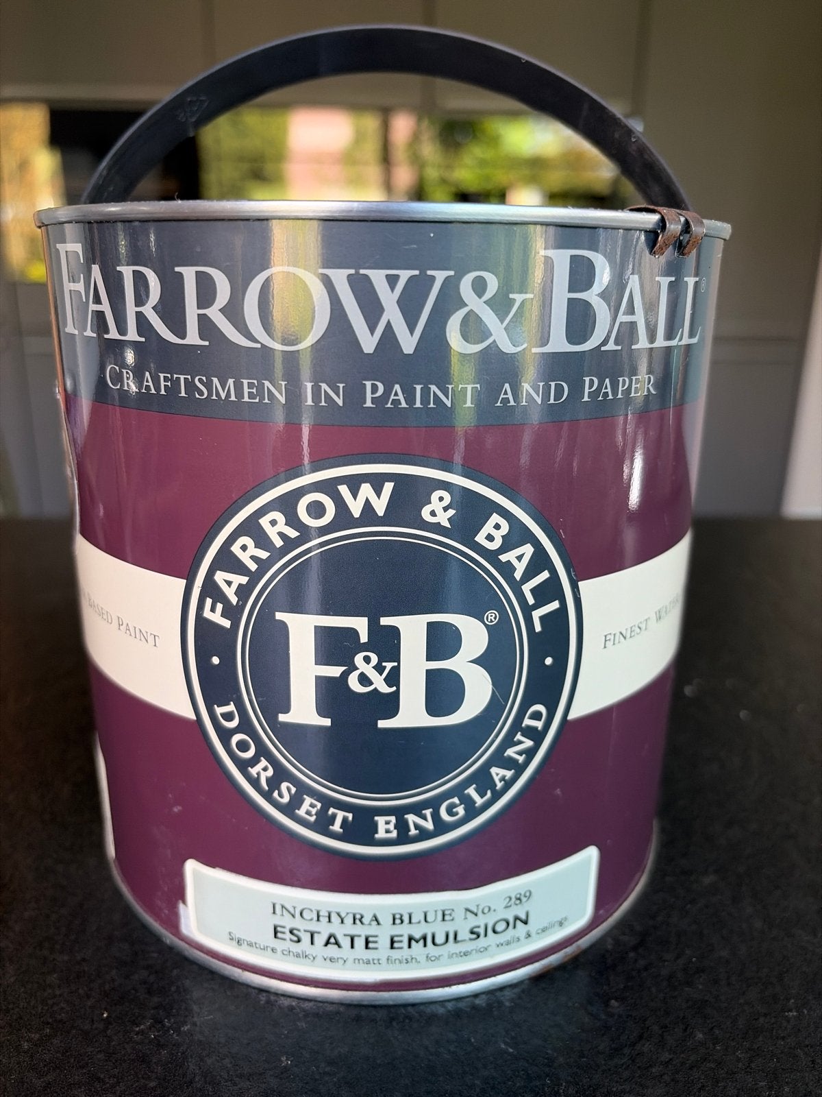 Farrow & Ball Inchyra Blue No. 289 Estate Emulsion Verf, Blauw, Nieuw, Ophalen of Verzenden, Verf